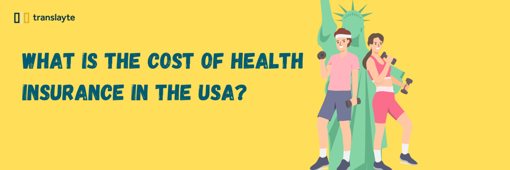 a man and lady in workout wears holding a dumbbells' and standing in front of the statue of liberty